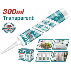 TOTAL Acetic Silicone Sealant Transparent 300ml (THT3512)