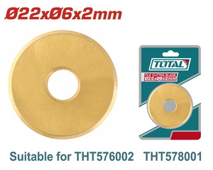 TOTAL Tile cutter blade Φ-22Χ6Χ2mm FOR THT576002 (THT576002B)
