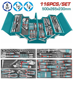 TOTAL 116 Pcs Tools chest set (THTCS351167)