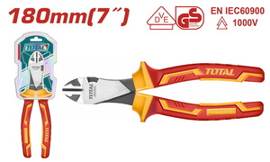 TOTAL INSULATED HEAVY DUTY DIAGONAL CUTTING PLIER 1000V 180mm (THT2571)