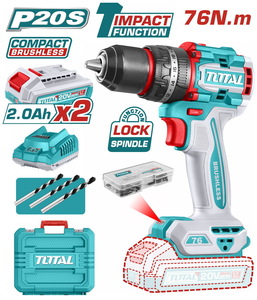 TOTAL Compact Brushless Cordless Impact Drill