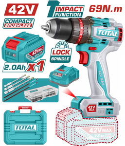 TOTAL Compact Brushless Cordless Impact Drill (TIDLI426981E)