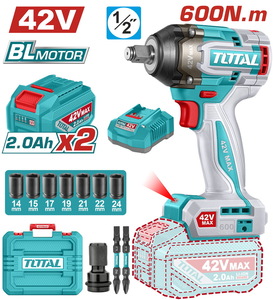 TOTAL Cordless impact wrench (TIWLI42602E)
