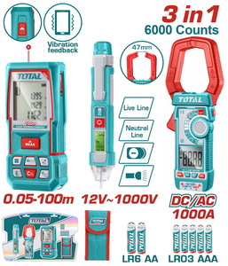 TOTAL Laser distance detector combo kit TLDD241202)