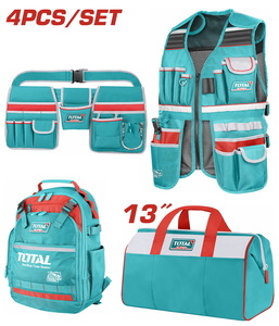 TOTAL ΣΕΤ ΤΣΑΝΤΕΣ + ΘΗΚΕΣ ΕΡΓΑΣΙΑΣ 4ΤΕΜ (TOS230908)