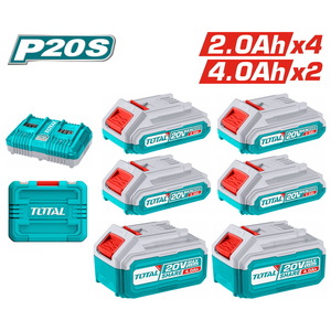 TOTAL P20S Lithium-Ion battery and charger kit (TOSLI230701E)