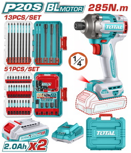 TOTAL Cordless impact driver (TOSLI250784E)