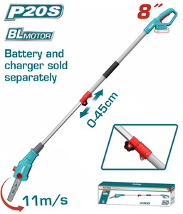 TOTAL Cordless pole saw (TPSLI2028)