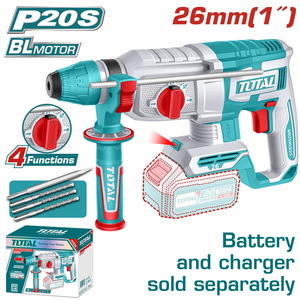 TOTAL ΕΠΑΓΓ. ΠΝΕΥΜΑΤΙΚΟ ΠΙΣΤΟΛΕΤΟ ΜΠΑΤ. Li-ion 20V / 26mm ΧΩΡΙΣ ΜΠΑΤΑΡΙΑ & ΦΟΡΤΙΣΤΗ (TRHLI20268)