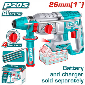 TOTAL Cordless rotary hammer (TRHLI26208)